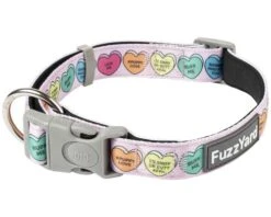 FUZZYARD DOG COLLAR CANDY HEARTS LARGE