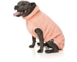 FUZZYARD TURTLE TEDDY SWEATER PEACH SIZE 7 -Fuzzyard largetwo 100000135730 FY TURTLE TEDDY SWEATER PCH 7