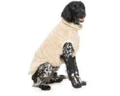 FUZZYARD TURTLE TEDDY SWEATER BEIGE SIZE 2 -Fuzzyard largetwo 100000135732 FY TURTLE TEDDY SWEATER BGE 2